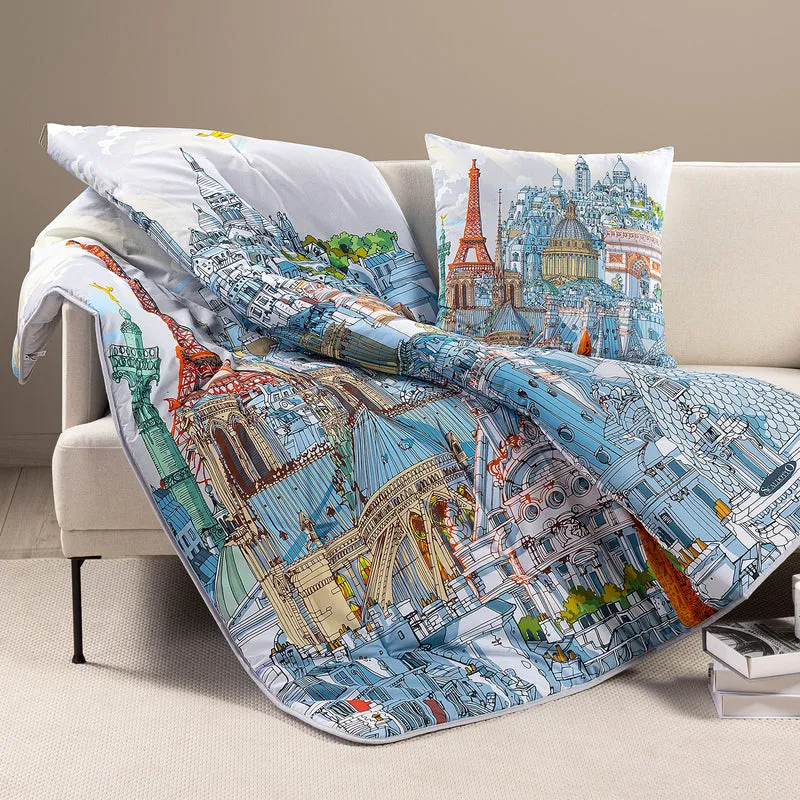 Plaid Scaldotto Paris in Cotone Pettinato 250 gr/mq