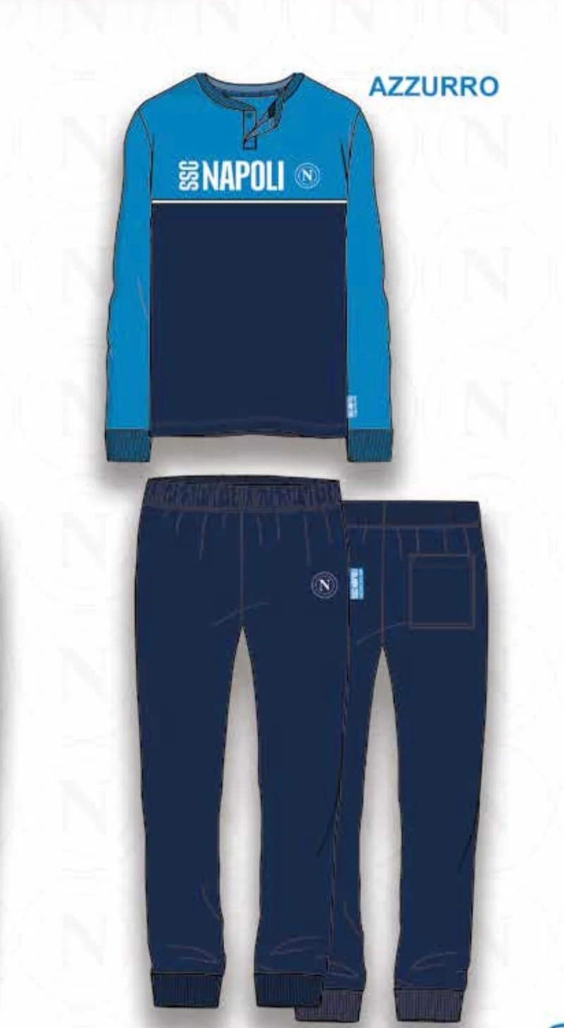 Pigiama uomo cotone Ssc Napoli 2135