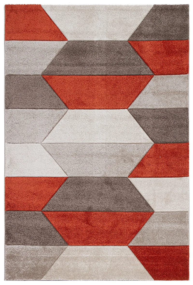Tappeto Moderno Carve Grigio