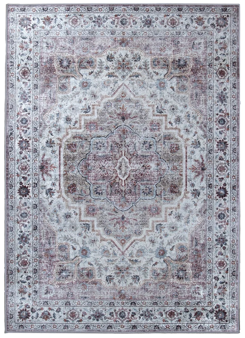 Tappeto Classico Vintage Printed Grigio