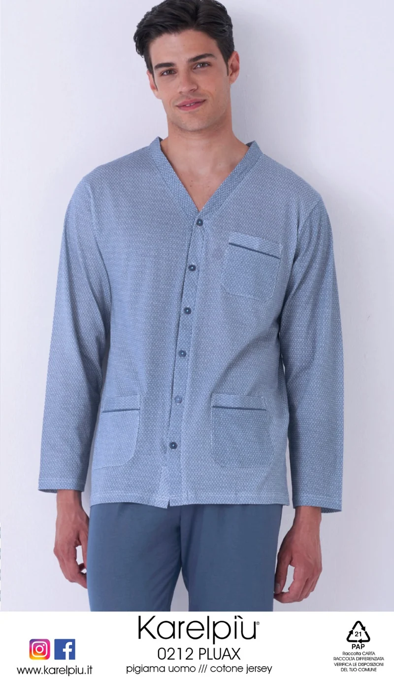 Pigiama uomo cotone calibrato Karelpiù 0212