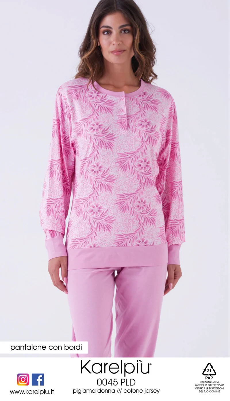 Pigiama donna cotone Karelpiù 0045