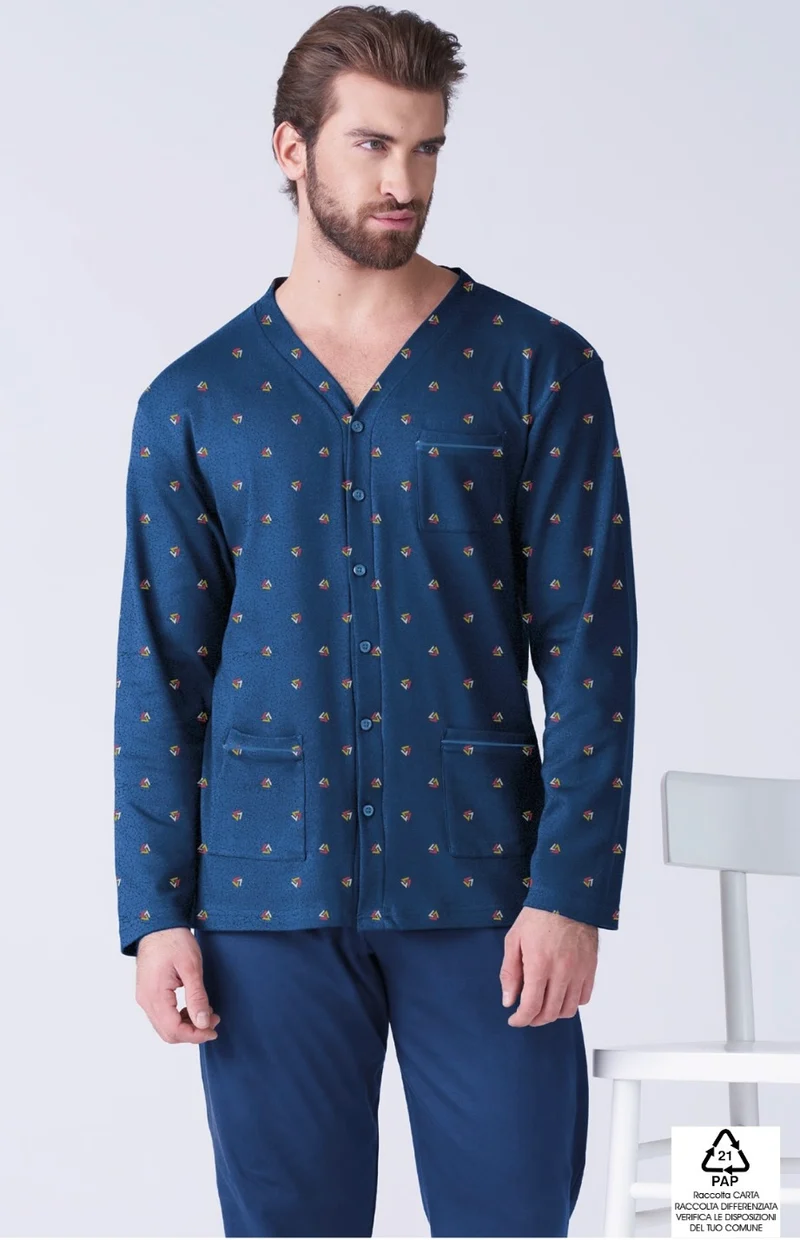 Pigiama uomo caldocotone Karelpiù 9302