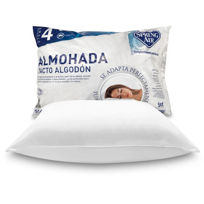 Almohada Spring Air Tacto Algodón – Estándar y Confort Adaptable