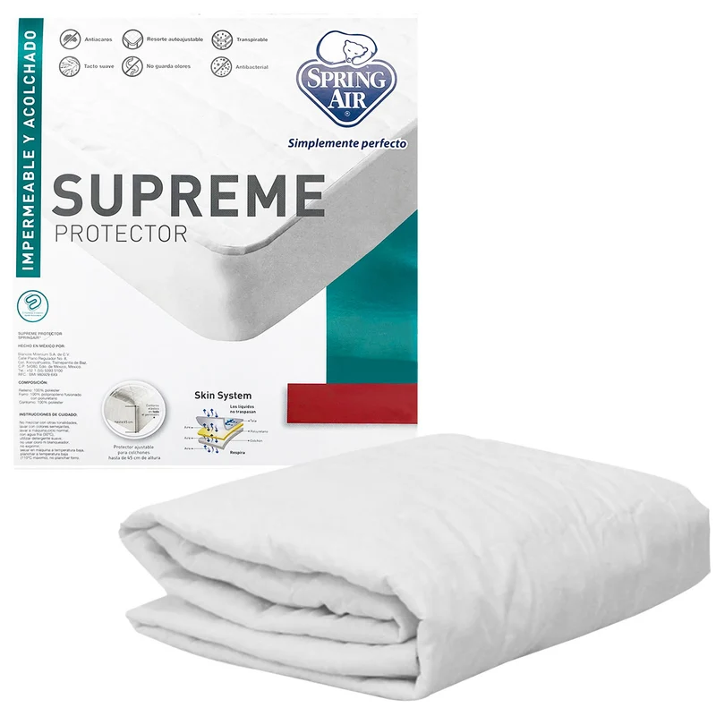 Protector de Colchón Supreme Spring Air – Impermeable y Transpirable