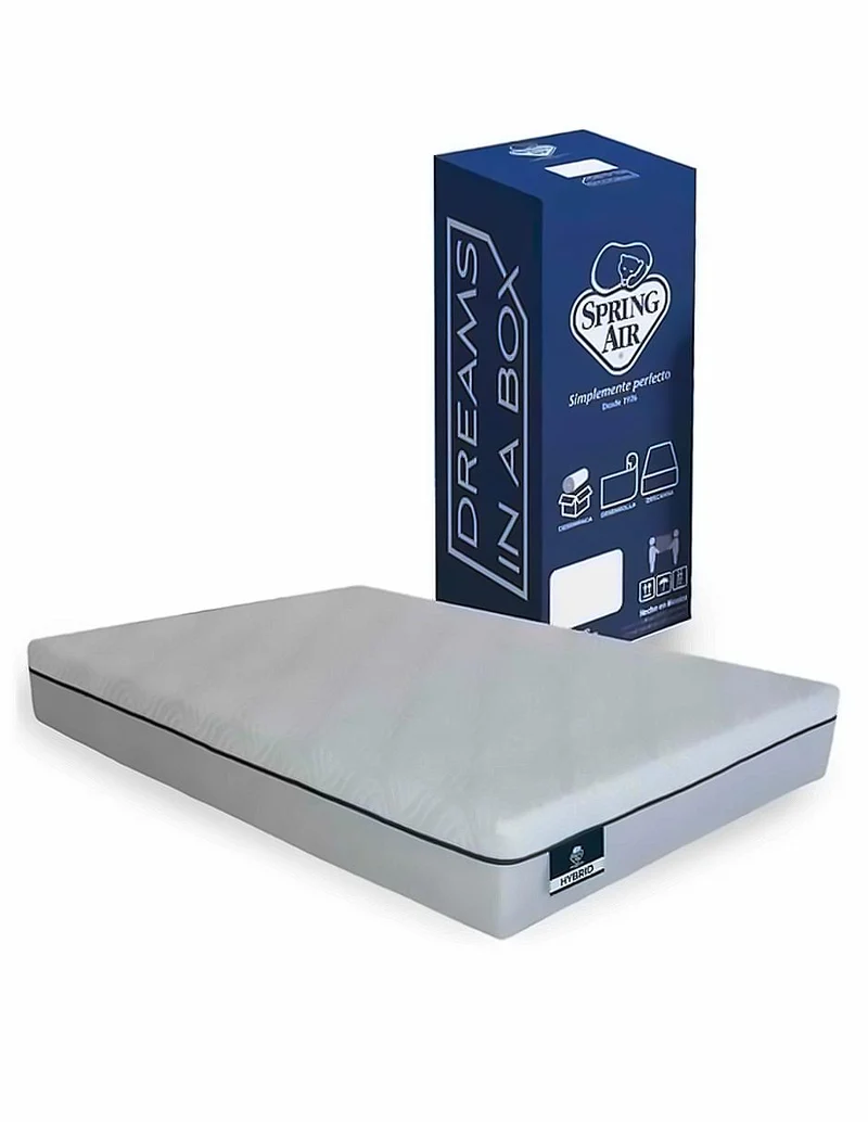 Colchón Spring Air Dream in a box HYBRID con soporte adaptable