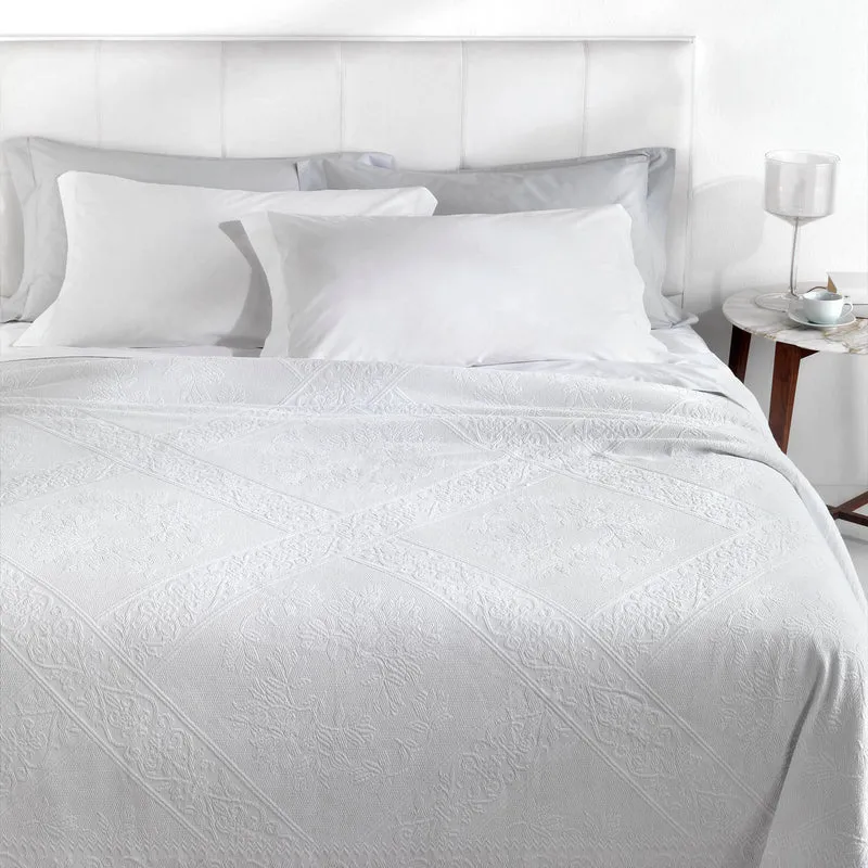 Copriletto non Trapuntato in Cotone Lunel Mirabello Luisiana Tinta Unita