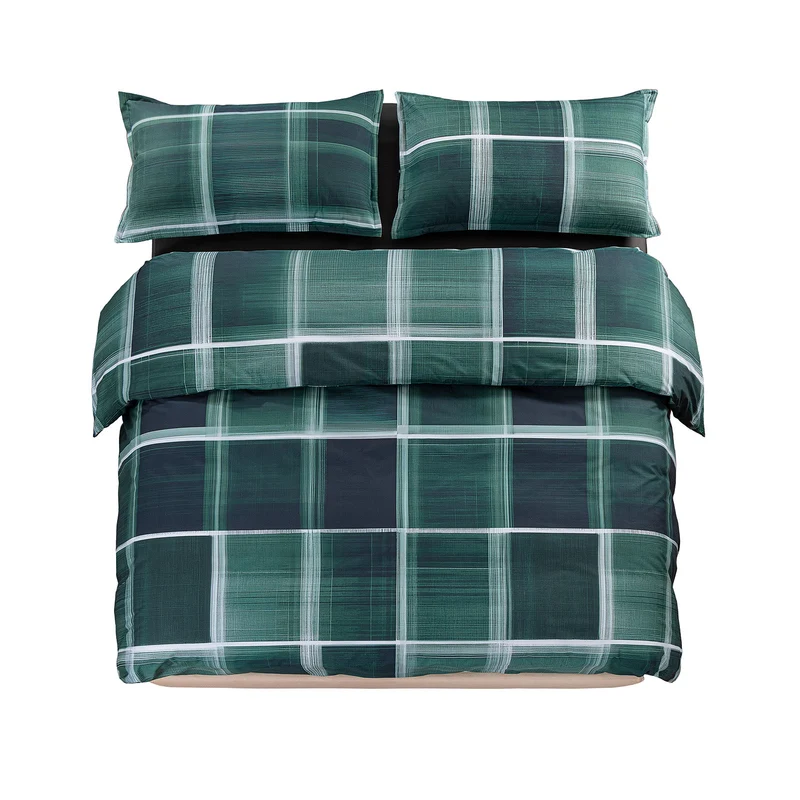 Copripiumino con federe psychedelic checks in Percalle