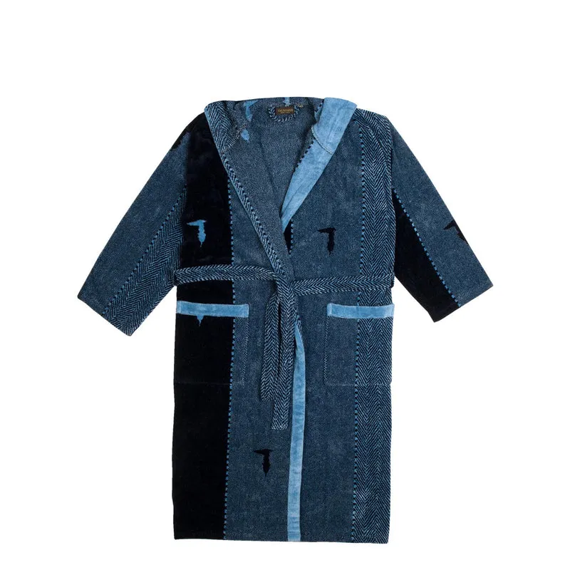 Accappatoio a Scialle New tweed in Spugna 410 gr/mq
