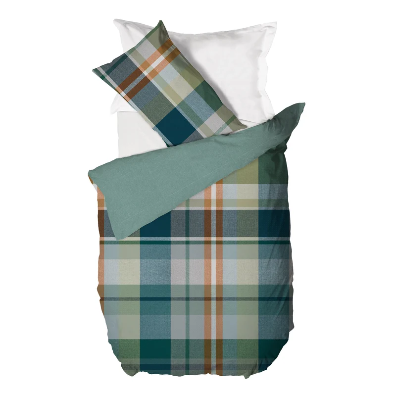 Parure Copripiumino Singola in Cotone con Stampa - Fantasia Wrap Me Ralph Teal