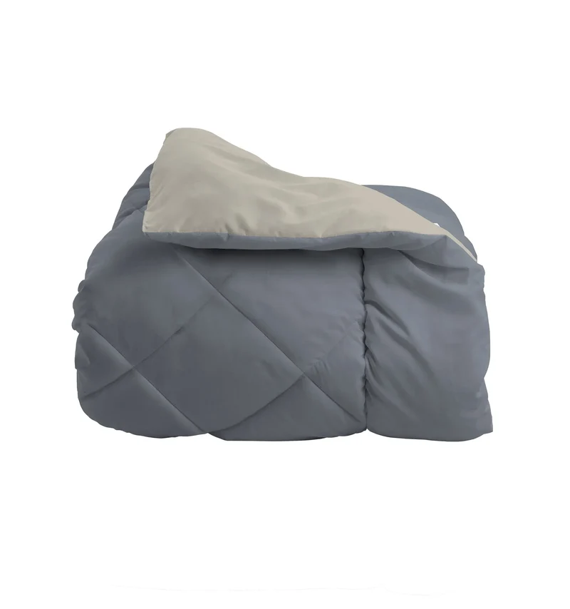 Trapunta Piazza e Mezza 210x250 cm Acqua Bicolore Blue/Beige
