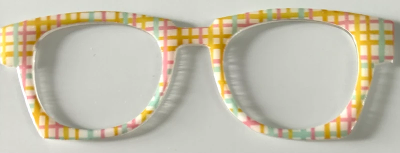 Reese Case Topper; pastel plaid