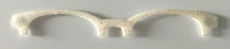 Reese Brow Topper; white glitter