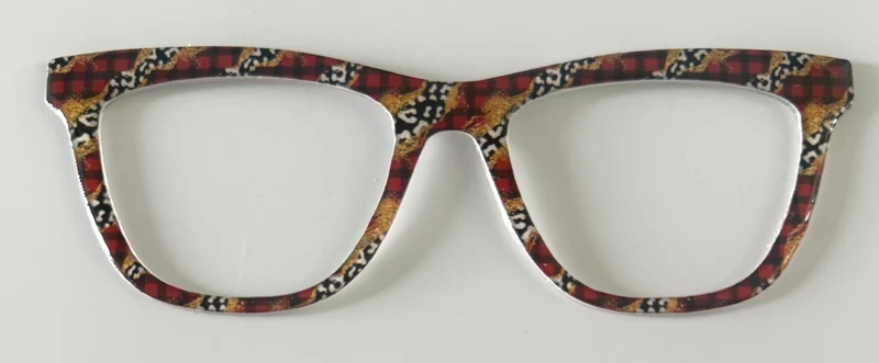 Harper Topper; Shan’s Precuts; buffalo plaid/animal print/ gold design