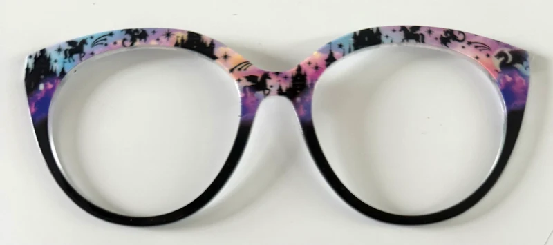 PAIR Zuri Topper; castle and dragon black fade