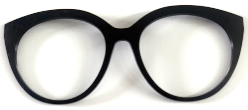 PAIR Premium Zuri Topper; black holographic scrolls