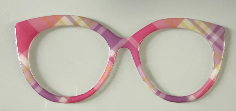 Zuri Topper; pink and purple plaid
