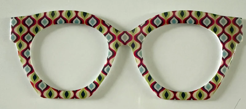 Zuri Case Topper; multicolored geometric pattern