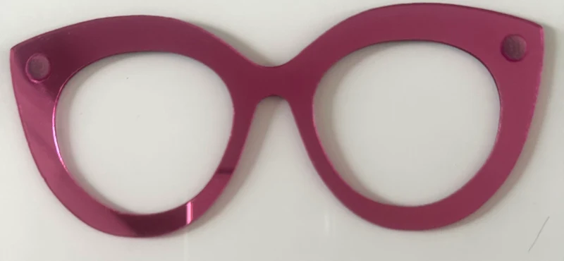 Zuri Topper; mirrored stacker; pink