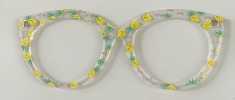 Zuri Topper; translucent; pineapples