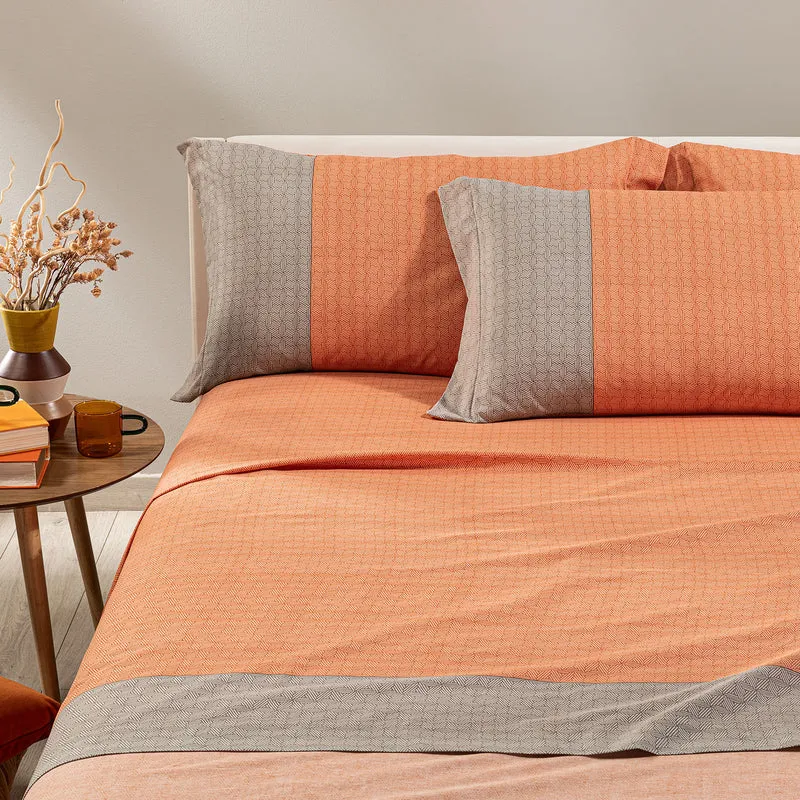Completo Lenzuola rich Geo Fantasy in Cotone