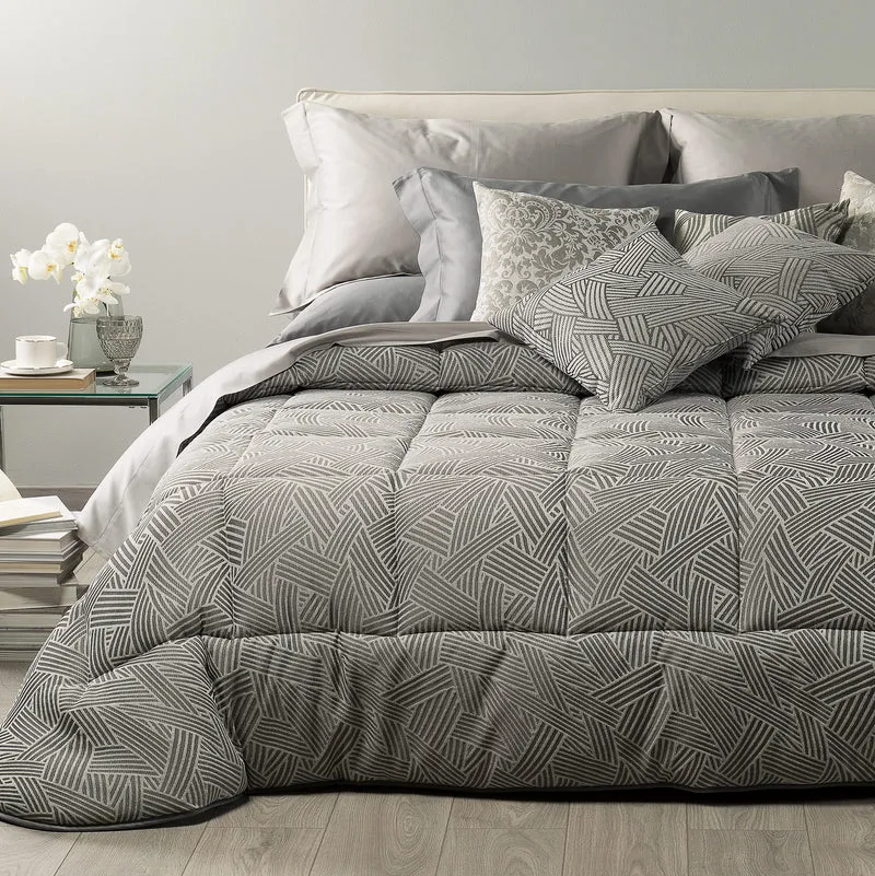 Trapunta silver Floreale in Raso Jacquard 300 gr/mq