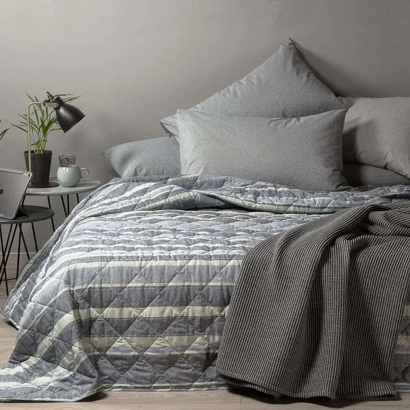 Copriletto Primaverile sky blu in Cotone 80 gr/mq