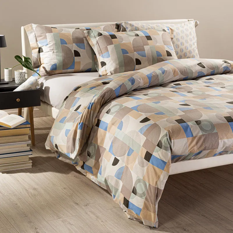 Copripiumino con federe tech Geo Design in Cotone