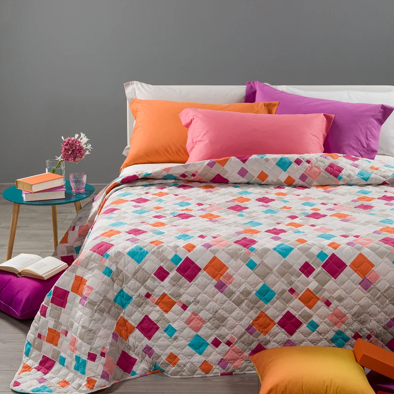 Copriletto Primaverile peggy Art in Cotone 80 gr/mq