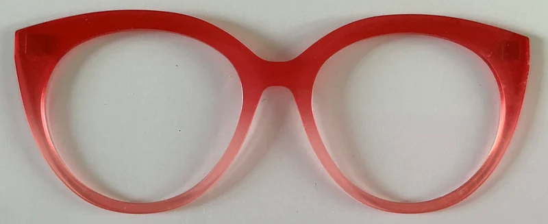 PAIR Zuri Topper; red crystal gradient