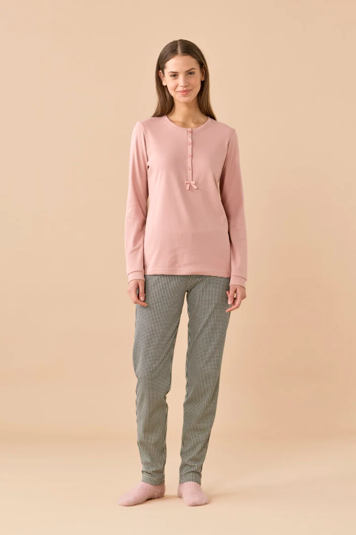 Pigiama Donna Plus Caldo Cotone Prince Noidinotte – FA009894