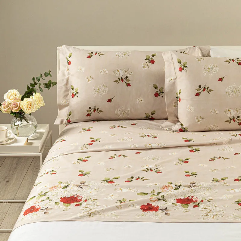 Completo Lenzuola soave Garden in Cotone