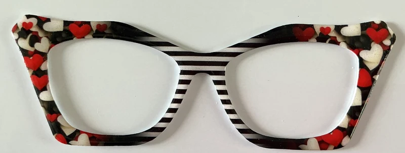 Wanda Topper; hybrid; black and red stripes and designs