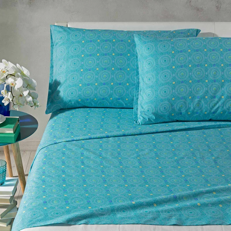 Completo Lenzuola perla Bohemian in Cotone