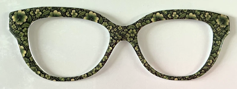 Quinn Topper; navy blue and green flowers