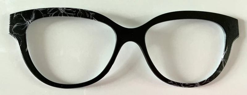 Quinn Topper; black with flower outlines