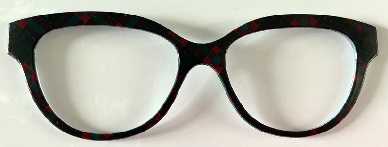 Quinn Topper; black and red deep plaid