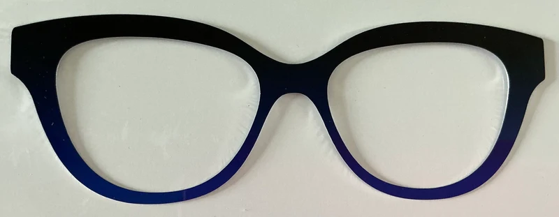 Quinn Topper; metal; black to blue gradient