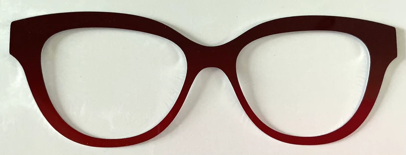 Quinn Topper; metal; burgundy gradient