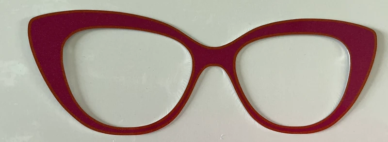Quinn Topper; metal; hybrid; pink with orange outline