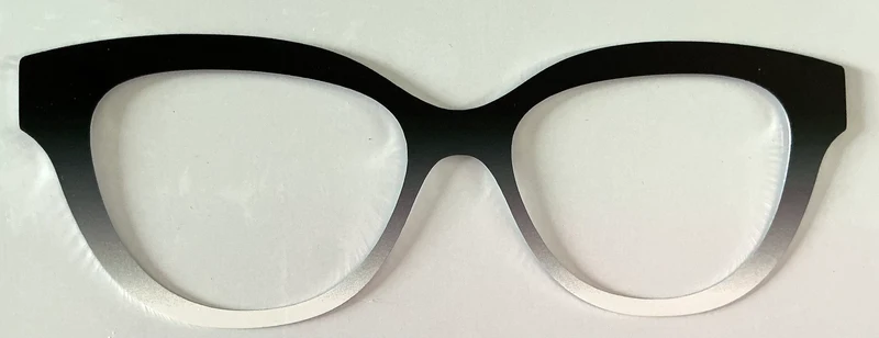 Quinn Topper; metal; black to white gradient