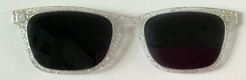PAIR Casper Topper; Silver Sparkle Sun Top
