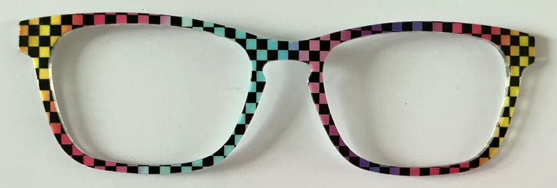 PAIR Casper Topper; rainbow checkered