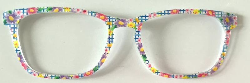 PAIR Casper Topper; blue plaid with pastel flowers