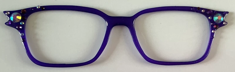 Finley Topper; winged purple with embellishments