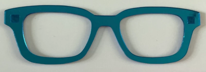 Finley Topper; bright blue mirror
