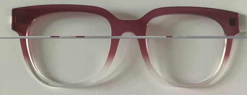 PAIR Murphy Topper; Burgundy Crystal Gradient