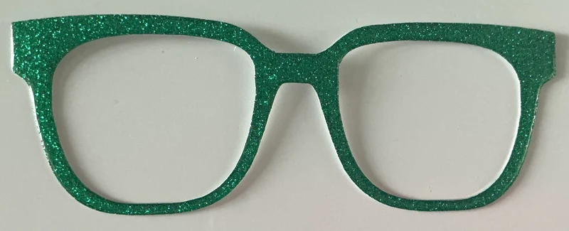 Murphy Topper; green glitter