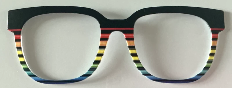 Murphy Topper; black/primary color strip fade