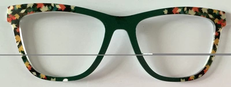 PAIR Harper Topper; fall leaves/forest green vertical split